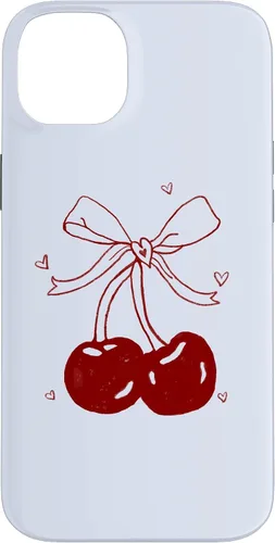 Vista 15 de Cherri Ties Baby Blue Cherry Bow Case for iPhone 17
