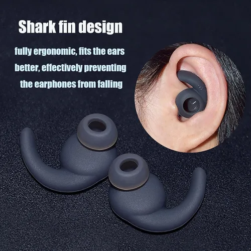 Vista 6 de 3 pares de ganchos de silicona Eartip Eartips auriculares auriculares compatibles con Synchros Reflect BT Sports auriculares inalámbricos Bluetooth