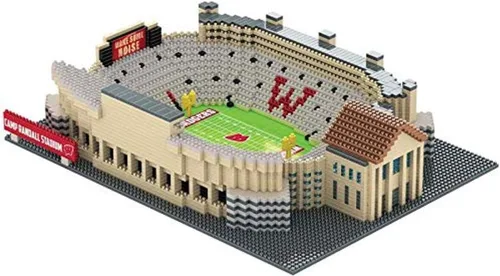 Vista 2 de FOCO NCAA Unisex NCAA College 3D BRXLZ Puzzle Team Football Stadium