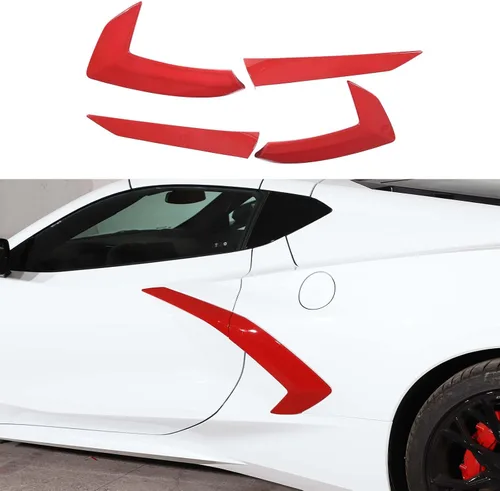 Vista 12 de Cubierta para manija de puerta de automóvil para Chevrolet Corvette C8 Stingray Z06 2020-2025, accesorios de decoración de puerta de ventilación