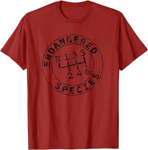 Vista 17 de Endangered Species Stick Shift Manual Transmission Drivers T-Shirt Baby Blue