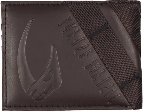 Vista 3 de Star Wars The Mandalorian - Cartera de metal para casco con apliques para hombre, Marrón