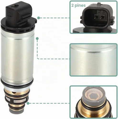 Vista 4 de X AUTOHAUX Válvula solenoide de control del compresor de CA VCS14EC DCS17EC AC aire acondicionado de control de repuesto para Nissan Altima 2013