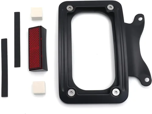 Vista 5 de MT389-BK Soporte Negro Curvado Inclinado para Placa de Matrícula Compatible con '10-posterior FLHX, FLHXS, FLHXSE, FLTRX, FLTRXS y '10-'12 FLHXSE