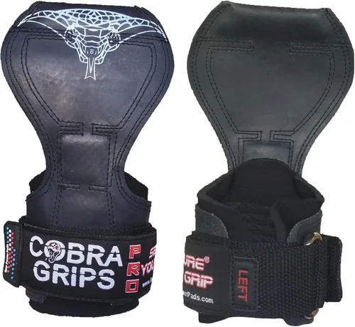 Vista 3 de Cobra Grips PRO - Correas de levantamiento de pesas, almohadilla de agarre para levantamiento de potencia, 2 guantes