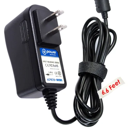 Vista 2 de T-Power - Cargador adaptador de CA CC para Angelcare Bebe Sounds AC201 y AC201-2P para monitor de bebé, adaptador de corriente alterna y corriente