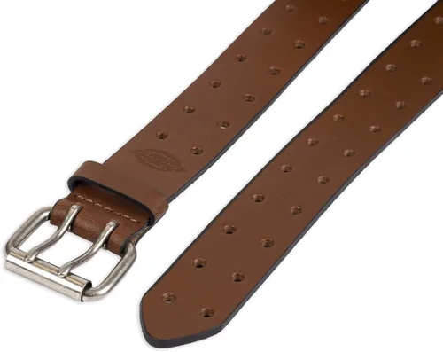 Vista 4 de Dickies - Cinturón de cuero para hombre con hebilla de doble punta
