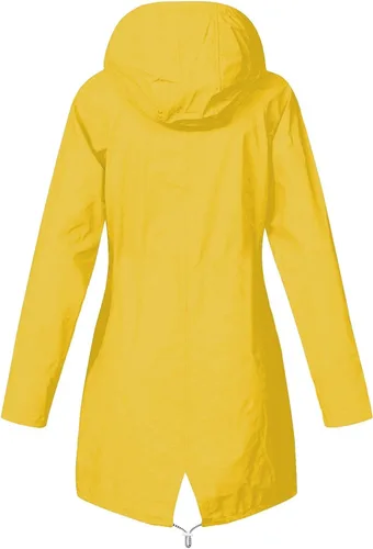 Vista 2 de Chubasqueros impermeables para mujer, impermeables, para senderismo, exteriores, con forro, chaqueta ligera con capucha, gabardinas