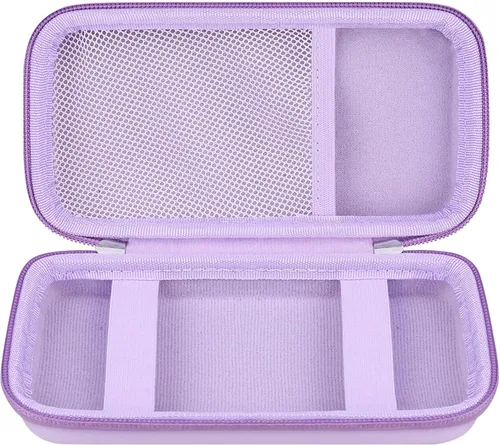 Vista 9 de Canboc Carrying Case for WELLST·G Handheld Game -Preloaded 220 Retro Video Games/ My Arcade Atari Pocket Player Pro Game Console, Mesh Pocket fits