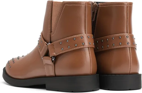 Vista 5 de DREAM PAIRS Botas de tobillo para niñas pequeñas y grandes