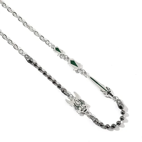 Vista 3 de rongji jewelry Genshin Vision Gargantilla Hot Ins - Gargantilla de cadena de acero de titanio, estilo punk hip hop, baile callejero, para hombres