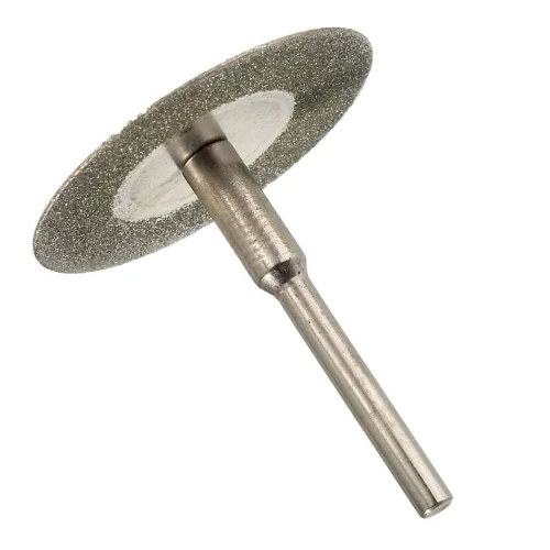 Vista 2 de Yakamoz 10 piezas de rueda de corte de diamante pequeño surtido con cuchillas de disco de corte de mandril, kit de herramientas de corte giratorio