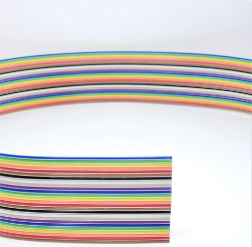 Vista 5 de Pc Accessories - Connectors Pro 4P 20 pies IDC 20' Color Arcoiris Cable de cinta plano para conectores de paso de 0.100 in (4P-20FT)
