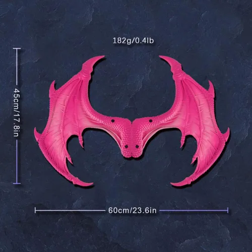 Vista 3 de Máscara de cola de alas de dragón para niños, accesorios de cosplay