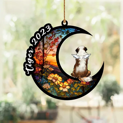 Vista 51 de Nazenti Atrapasoles conmemorativo para perros, adornos de Navidad personalizados para perros, adorno de Navidad, regalos conmemorativos para perros