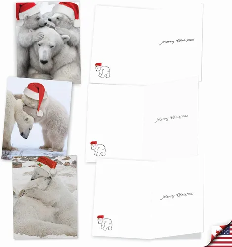 Vista 4 de The Best Card Company Paquete variado de 10 tarjetas navideñas de felicitación con sobres, surtido festivo de humor para hombres y mujeres