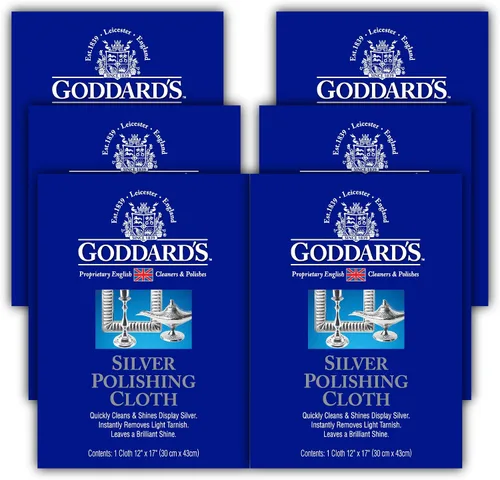 Vista 10 de Goddard And Sons 707684 Paño para cuidado de plata, _, 1 For Plated or Sterling Silver, Gold, Jewelry & Antiques, Reusable Lint-Free Design