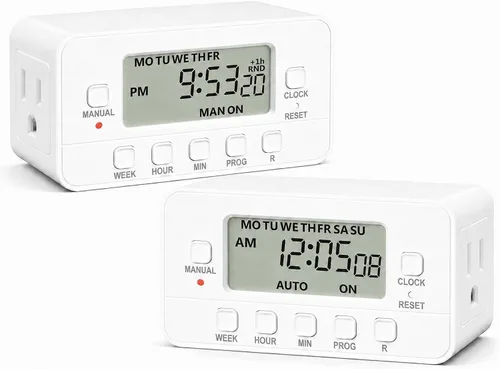 Vista 8 de BN-LINK - Temporizador de salida digital con ciclo de repetición de intervalos en interiores, temporizadores de salida programables de 24 horas