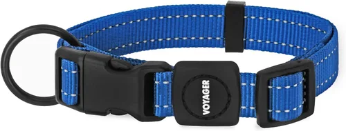 Vista 10 de Best Pet Supplies Voyager - Correa o collar reflectante para perro con asa de neopreno, para cachorros de raza pequeña, mediana y grande, bonita