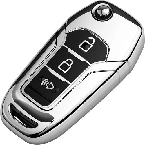 Vista 6 de Tukellen Funda para llavero Ford de TPU suave, protección completa, compatible con Ford F150 F250 F350 F450 F550 Explorer Ranger Escape Key Shell