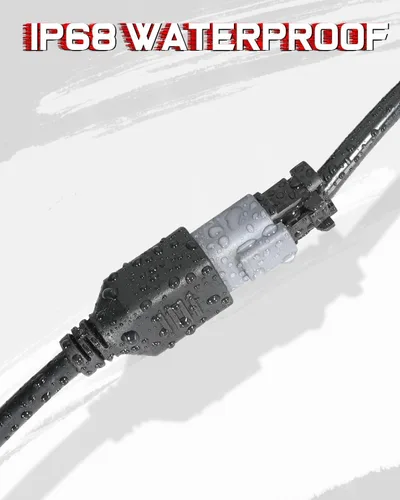 Vista 7 de 2 adaptadores de arnés de cableado Deutsch DT DTP, conectores divisores, conectores DT impermeables de 2 pines para barra de luz LED, luces