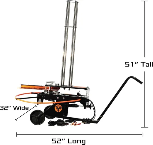Vista 3 de Do All Outdoors Raven - 75 Clay Automatic Clay Pigeon Thrower - Portable Skeet Thrower Machine with 25 ft Foot Pedal Activation Cord