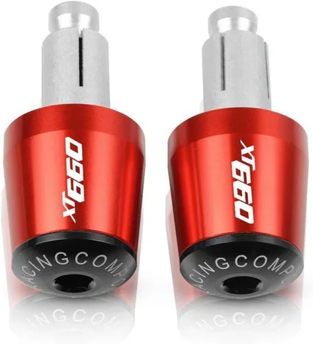 Vista 4 de 7/8" 22mm Motorcycle Handlebar Grips End Handle Bar Cap Ends Plug for XT660E XT660R XT660X XT660 XT 660 E R X 1990-2017 (Color : Black- Orange)