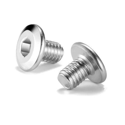 Vista 28 de 20 tornillos hexagonales de cabeza plana M5 x 0.236 in, acero inoxidable 304 18-8, rosca completa (con llave hexagonal)