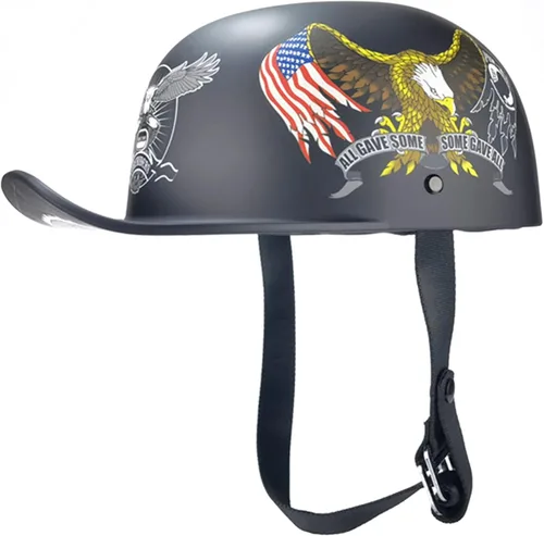 Vista 8 de Gorra de béisbol retro, casco de apertura de moda, medio casco de motocicleta, adecuado para hombres y mujeres adultos, para ayudar a los cruceros a