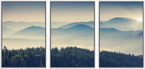 Vista 35 de wall26 Lienzo enmarcado para pared, juego de arte debajo de los tallos de bambú verde, naturaleza, desierto, fotografía, realismo, contemporáneo