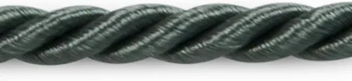 Vista 36 de Expo International Wanda - Borde de cable trenzado, 20 yardas/3/16, gris Arándano