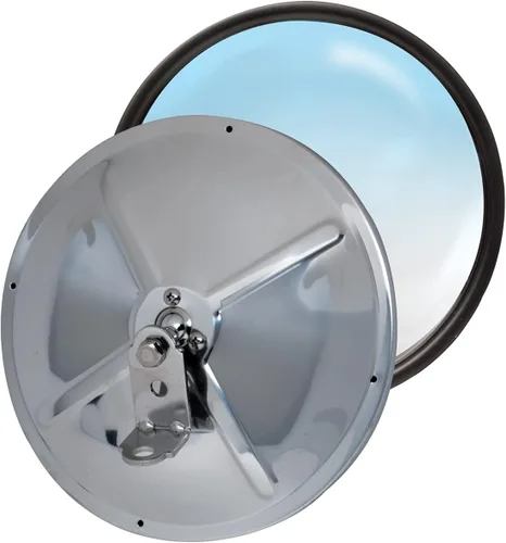 Vista 3 de RoadPro RP-20SOS Espejo convexo ajustable de acero inoxidable de 7.5 pulgadas - Perno compensado