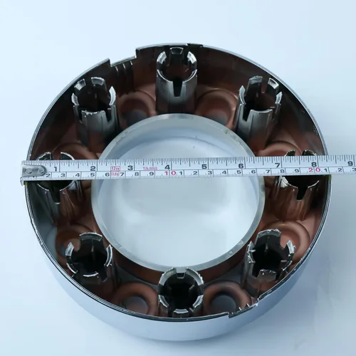 Vista 2 de Tapa de cubo de rueda central abierta cromada para 2005-2018 F250 F350 4x4 delantero