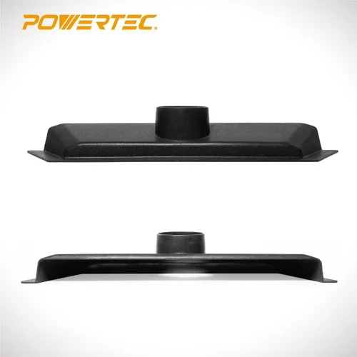 Vista 2 de POWERTEC 70427 Tubo de PVC transparente de 4 x 36 pulgadas de largo con control de polvo de 4 pulgadas, puño flexible y barrido de piso