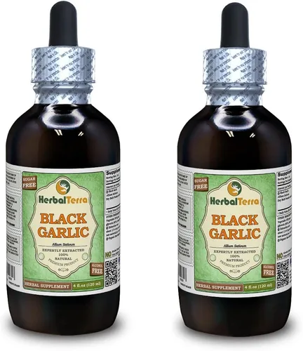 Vista 17 de Herbal Terra LLC Extracto líquido de bulbo seco de ajo negro (Allium Sativum), certificado orgánico, 2 onzas