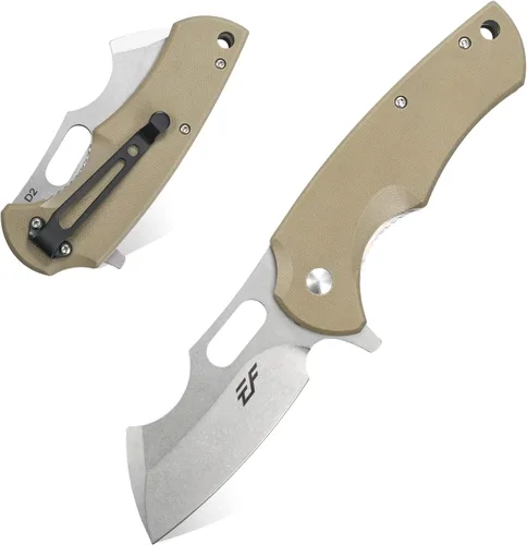 Vista 11 de Eafengrow Navajas de bolsillo D2 Blade y G10 Mango plegable Cuchillo de camping Mini cuchillo de bolsillo al aire libre Herramienta de supervivencia