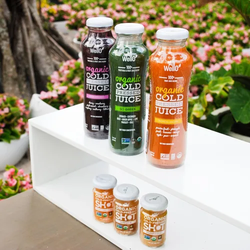 Vista 4 de ALLWELLO Bebidas orgánicas de jugo prensado en frío con frutas y verduras reales sin gluten, sin OMG, jugos saludables sin conservantes sin azúcar