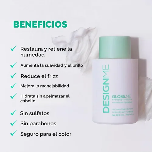 Vista 2 de GLOSS.ME Hydrating Conditioner by DESIGNME