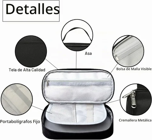 Vista 3 de Bolsa de pluma de béisbol de gran capacidad con bolsa de cremallera para mujeres y hombres Béisbol#2