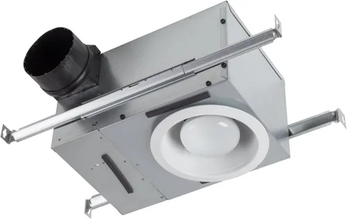 Vista 7 de Broan-NuTone 744L - Ventilador de luz empotrado para ventilación, velocidad seleccionable 50-80 CFM, 0.3-2 Sones, color blanco