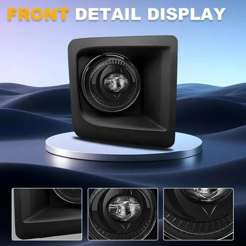 Vista 3 de Shocklight Luces antiniebla LED para parachoques delantero, compatibles con GMC Sierra 2014 2015 1500 W/interruptor y arnés de cableado
