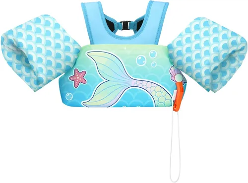 Vista 13 de HeySplash Chaleco de natación para niños pequeños, flotadores para niños de 22 a 44 libras/22 a 55 libras, chaqueta de natación para niños