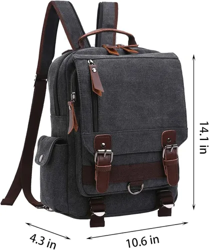 Vista 2 de Mygreen bolsa cruzada de lona mochila de viaje
