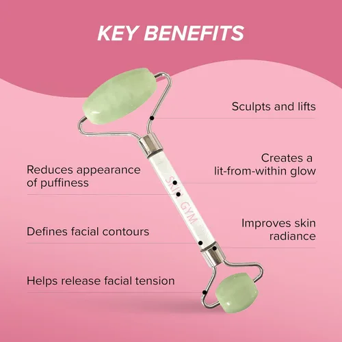 Vista 3 de Skin Gym Face Roller for Enhancing Radiance and Relaxing Tension, Face Massager Skin Care Beauty Tool, Rejuvenate Skin, Sculpt, Lift and Define