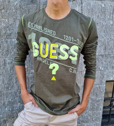 Vista 5 de GUESS Camiseta de manga larga con apliques y logotipo bordado para niño