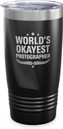 Vista 52 de World's Okayest Accountant - Vaso de regalo para compañeros de trabajo, regalo para miembros de la familia, regalos de Navidad, tazas de café