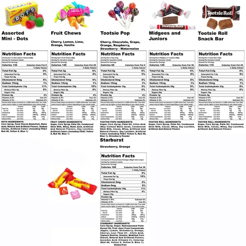 Vista 3 de Assortit Mezcla de dulces de frutas y chocolate – Tootsie Roll Fruit Chews, Chocolate Midgees, Starburst, Dots & Pops, paquete a granel de 9.5
