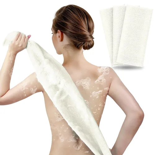 Vista 19 de ARCH&M Toalla Exfoliante, Toalla de Baño Japonesa, Exfoliante Coreano, Exfoliante Corporal de Nailon, Exfoliante de Espalda para Ducha, Alternativa