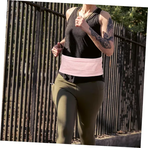 Vista 9 de STOBAZA Riñonera transpirable para correr con correa ajustable para mujeres y hombres, bolsa de cintura de fitness de gran capacidad para ciclismo