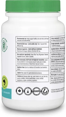 Vista 8 de Organika Colágeno de salmón, 150 mg, 90